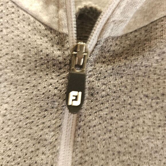 FootJoy Womens Small Gray Grey Engineered Jersey 1/4 Zip Pullover Sweatshirt - Picture 6 of 9
